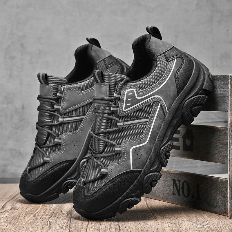 (⏰Clearance Sale-70%OFF🔥)Men's Outdoor Hiking Shoes - Orthopedic, Wide Toe, Arch Support, Waterproof, Anti-Slip, Anti-Puncture, Anti-Smash