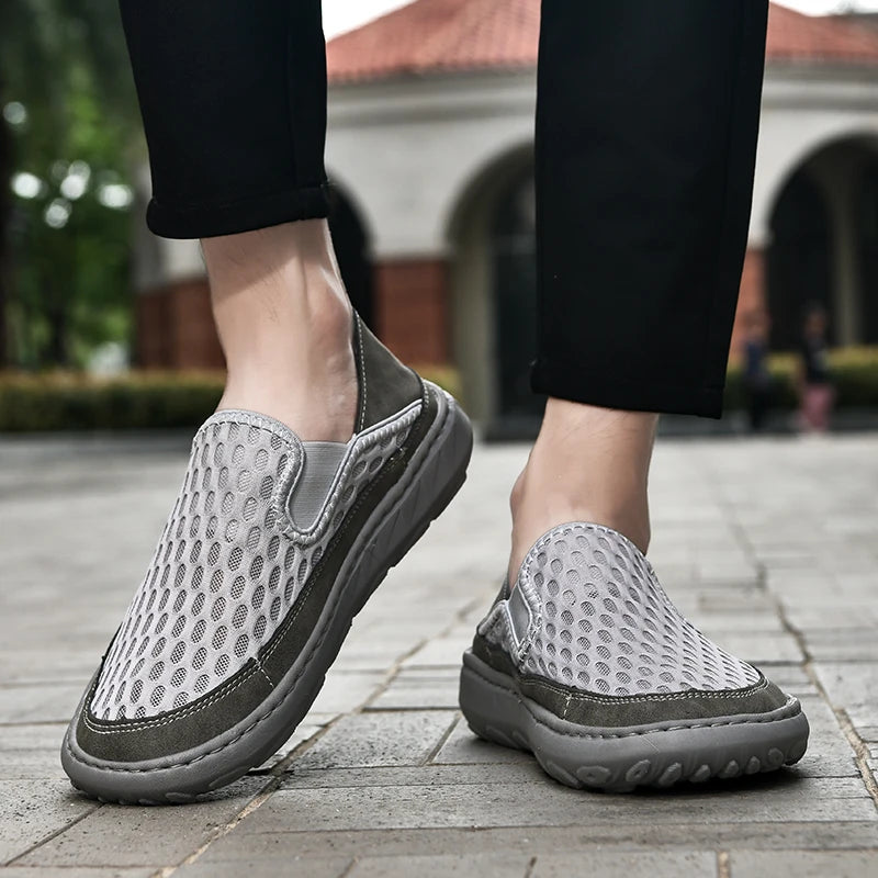 (⏰LAST DAY - 70% OFF🛒)Men’s Orthopedic Walking Shoes – Memory Foam, Arch Support, Comfortable & Lightweight Sneakers