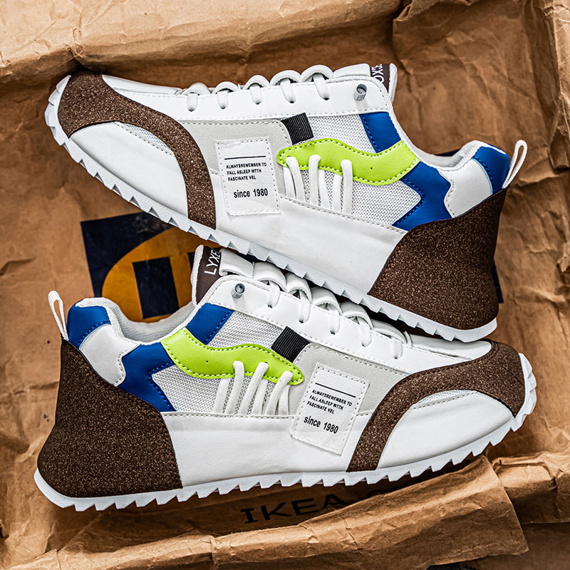 ⏰Limited Time Sale 50% OFF🛒 Men’s Wide Slip-On Walking Sneakers with Arch Support & Height Boost, All-Season Outdoor Comfort