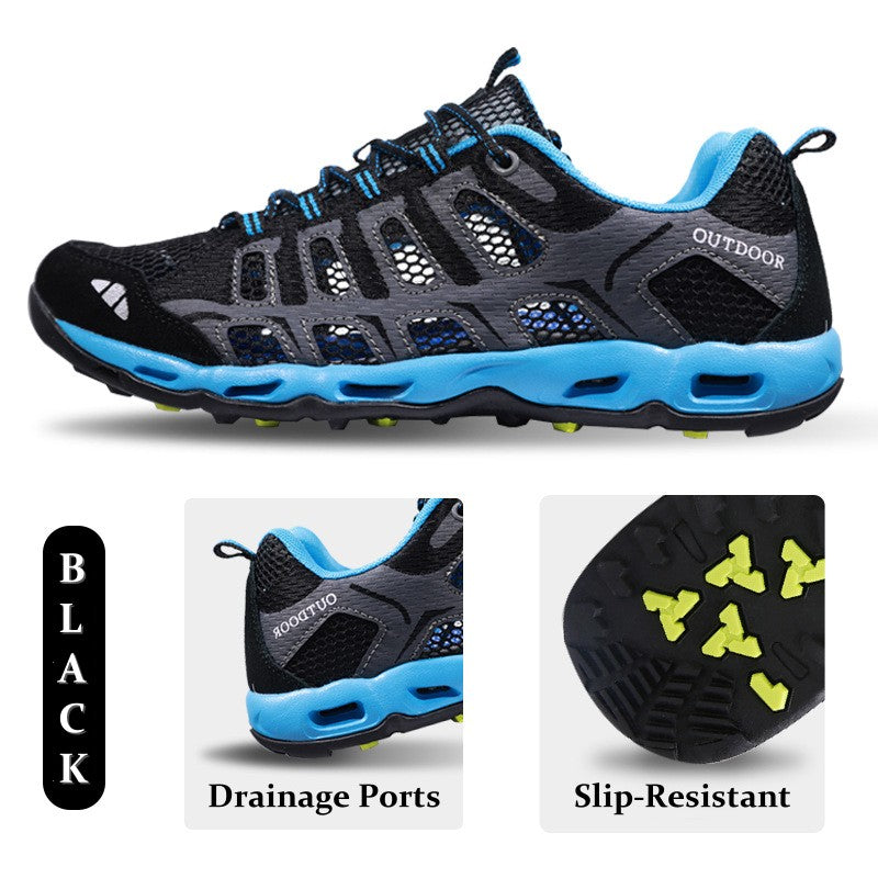 ⏰Limited Time 50% OFF🛒 Men’s Amphibious Hiking & Water Shoes – Lightweight, Quick-Dry, Breathable Mesh, Anti-Slip Sole for Summer Outdoor Adventures